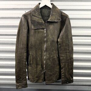 A1923 A DICIANNOVEVENTITRE dark color lama leather jacket